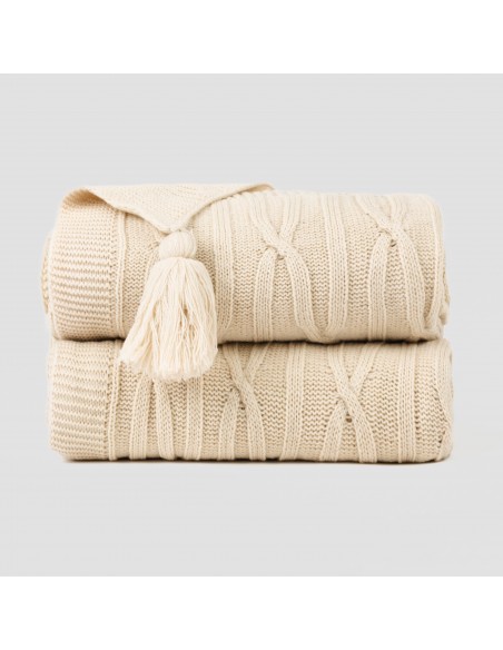 Plaid Ocho com borlas