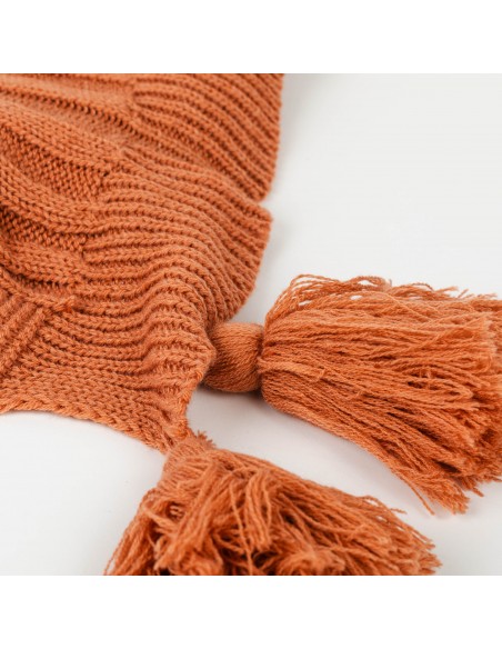 Plaid Ocho com borlas