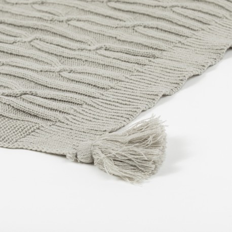 Plaid Ocho com borlas