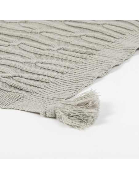 Plaid Ocho com borlas