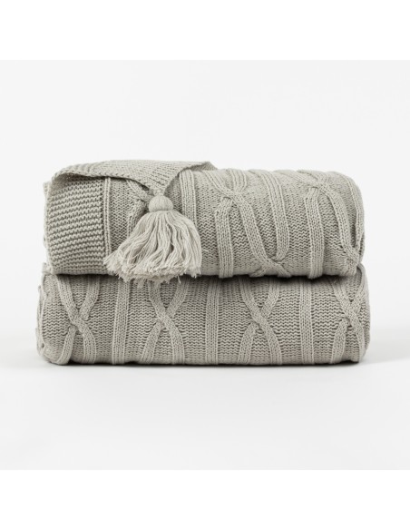 Plaid Ocho com borlas