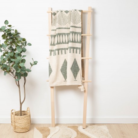 Plaid algodão Fauno