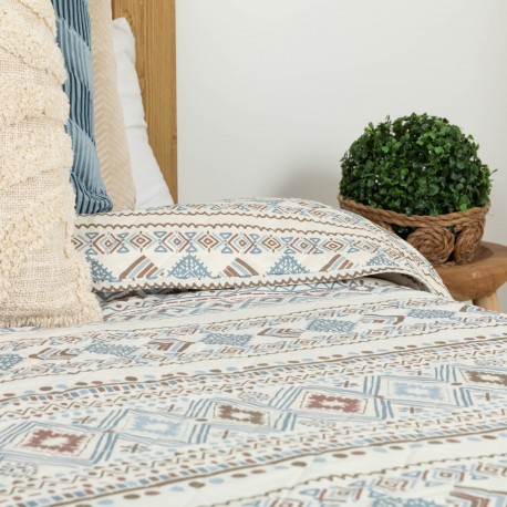 Colcha bouti Iker azul indigo