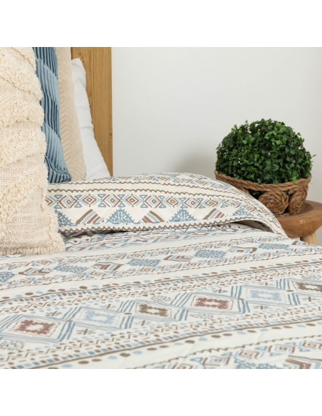 Colcha bouti Iker azul indigo Colcha bouti Iker azul indigo