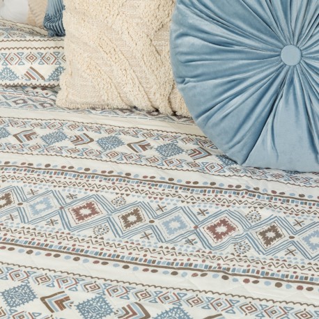 Colcha bouti Iker azul indigo