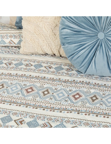 Colcha bouti Iker azul indigo Colcha bouti Iker azul indigo