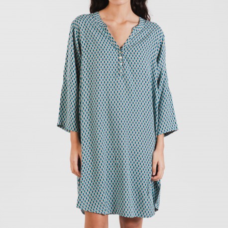 Túnica viscosa Dueña azul