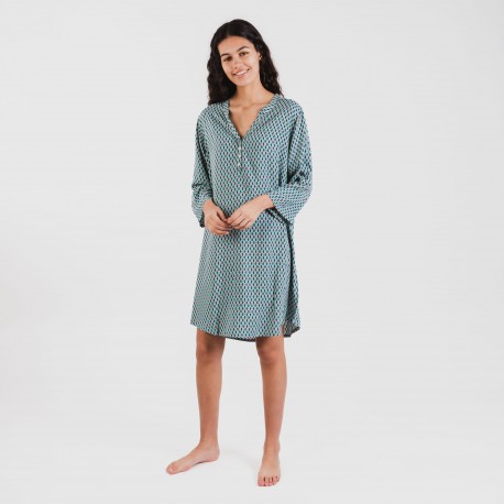 Túnica viscosa Dueña azul