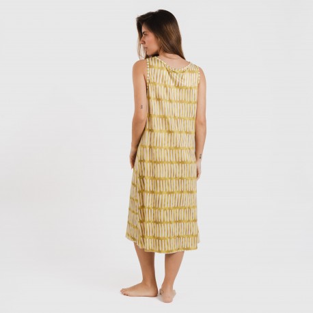 Vestido midi alças soft Lemonade verde lima