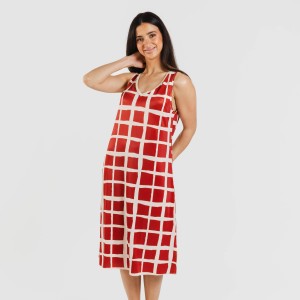 Vestido midi alças soft Naroa cor telha 2