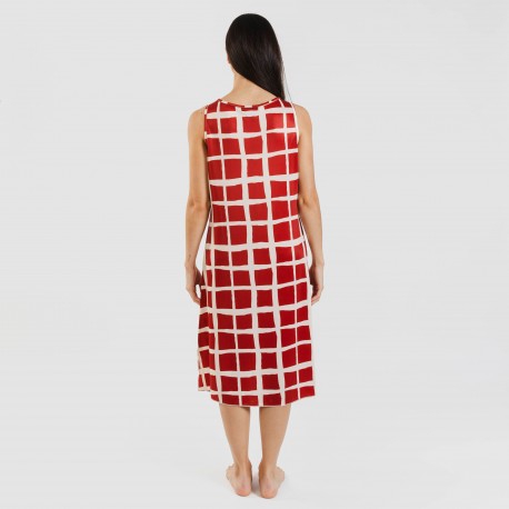 Vestido midi alças soft Naroa cor telha