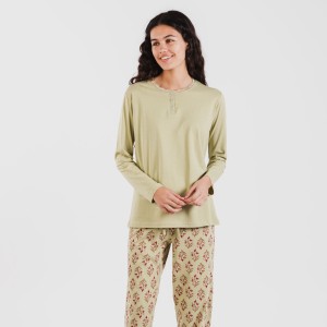 Pijama algodão Denisa verde