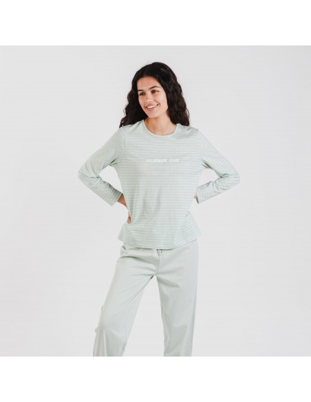 Pijama algodão Denis verde tiffany