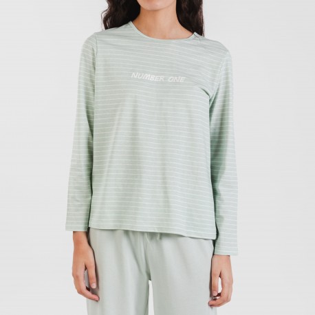 Pijama algodão Denis verde tiffany