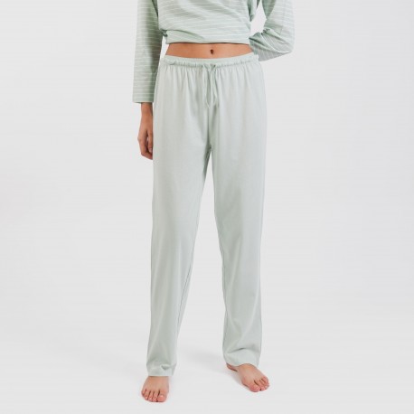 Pijama algodão Denis verde tiffany