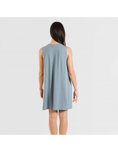 Vestido curto crepe liso Vestido curto crepe liso