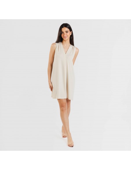 Vestido curto crepe liso Vestido curto crepe liso