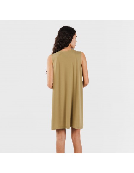 Vestido curto crepe liso Vestido curto crepe liso