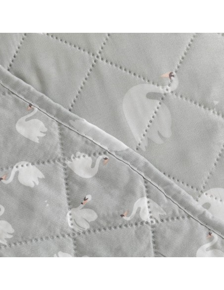 Colcha bouti Swan cinza
