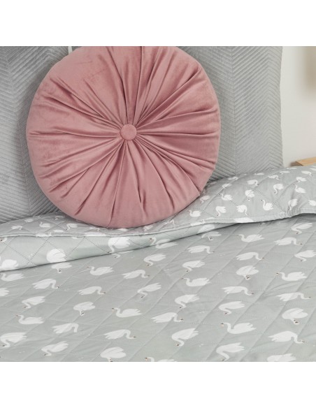 Colcha bouti Swan cinza