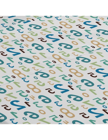 Jogo de lençóis algodão Numbers lencois-100-algodao