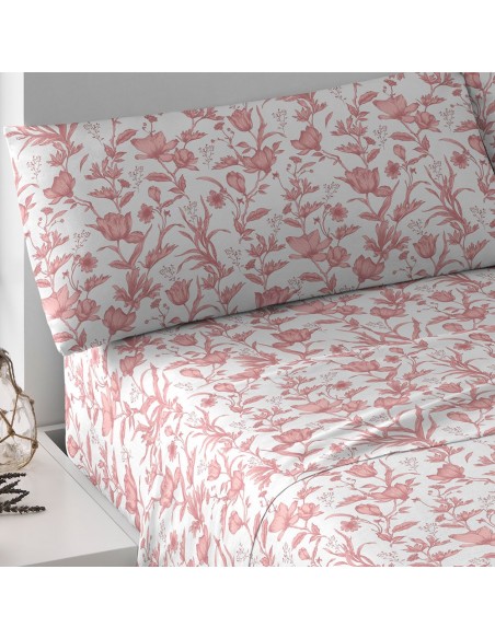 Jogo de lençóis algodão Nala malva