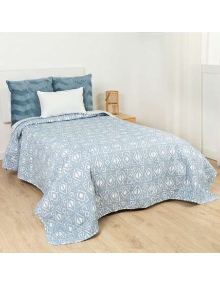 Colcha bouti Tiber azul indigo Colcha bouti Tiber azul indigo