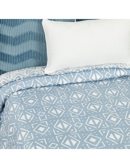 Colcha bouti Tiber azul indigo Colcha bouti Tiber azul indigo