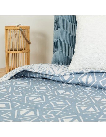 Colcha bouti Tiber azul indigo Colcha bouti Tiber azul indigo