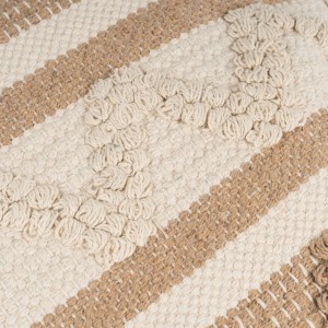Almofada jute Parparela arena preto 45x45 2