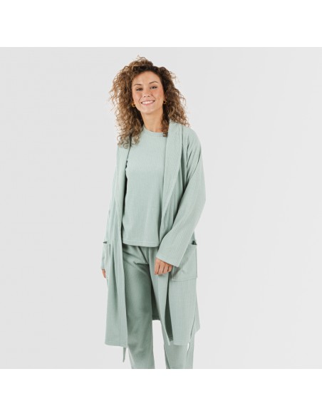 Roupão canelado Raya ancha Roupão canelado Raya ancha