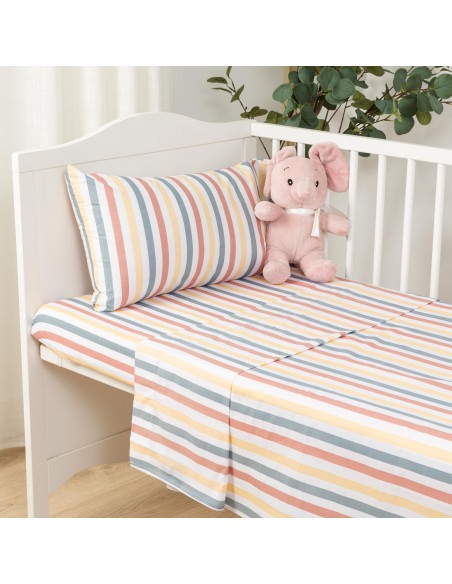 Jogo de lençóis algodão Raya Laia cama bebé