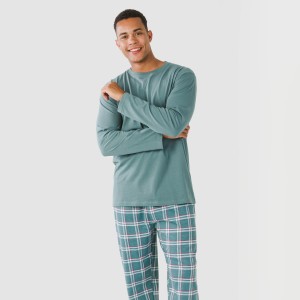 Pijama algodão homem Jamis verde blue
