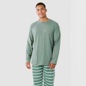Pijama algodão homem Raya Sailor verde francês