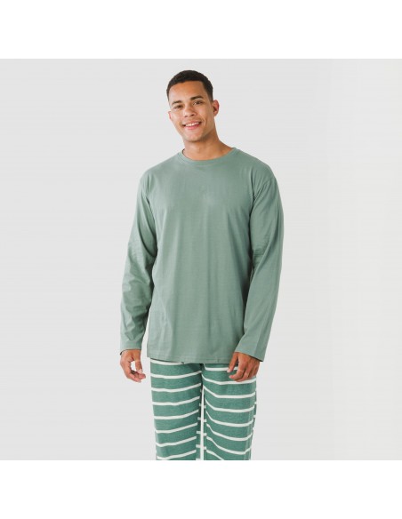 Pijama algodão homem Raya Sailor verde francês