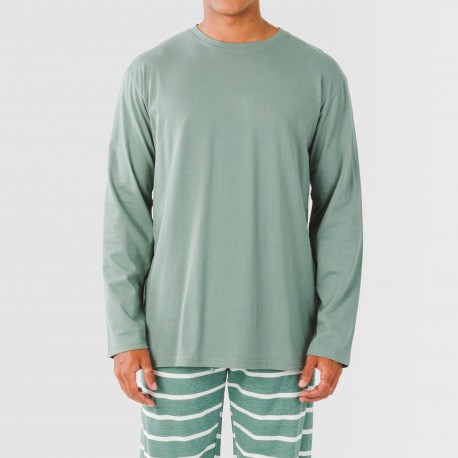 Pijama algodão homem Raya Sailor verde francês