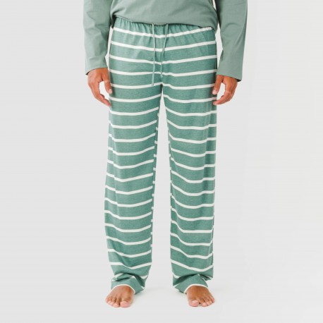 Pijama algodão homem Raya Sailor verde francês
