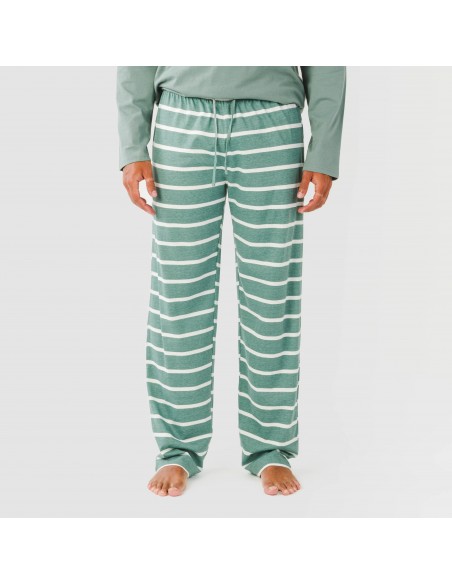 Pijama algodão homem Raya Sailor verde francês