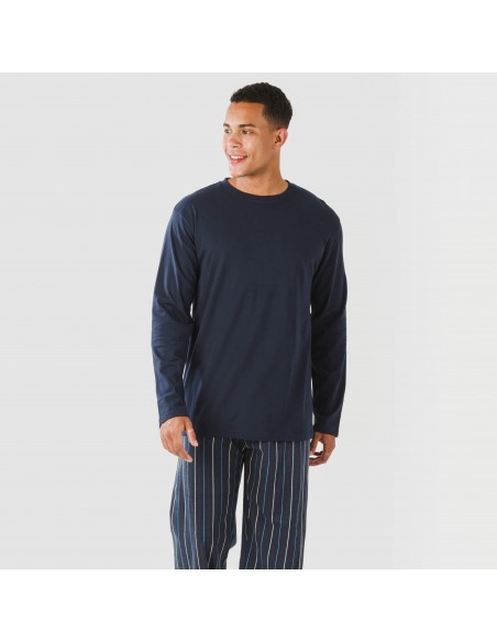 Pijama algodão homem Raya San Luis azul marinho