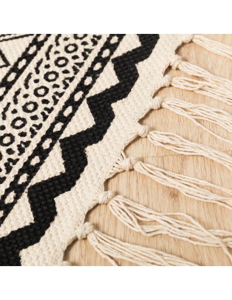 Tapete algodão Galatea branco - preto Tapete algodão Galatea branco - preto