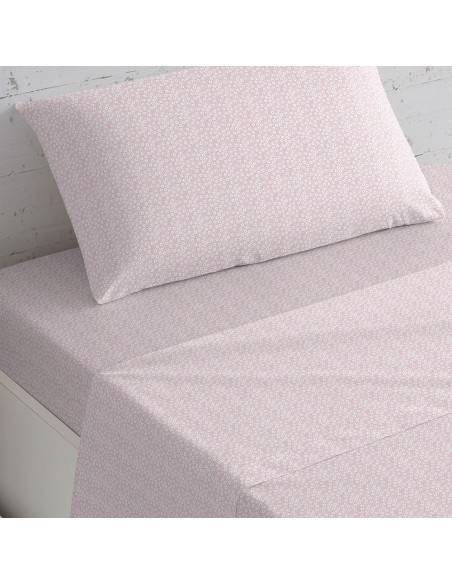 Jogo de lençóis algodão Maddy malva rosa Jogo de lençóis algodão Maddy malva rosa
