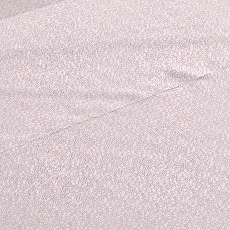 Jogo de lençóis algodão Maddy malva rosa