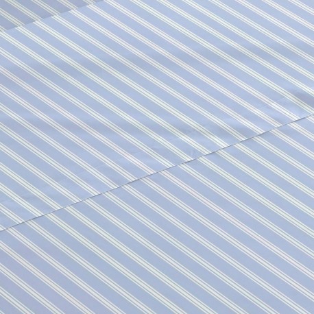 Jogo de lençóis algodão percal Raya Marsella azul indigo