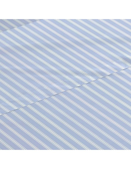 Jogo de lençóis algodão percal Raya Marsella azul indigo