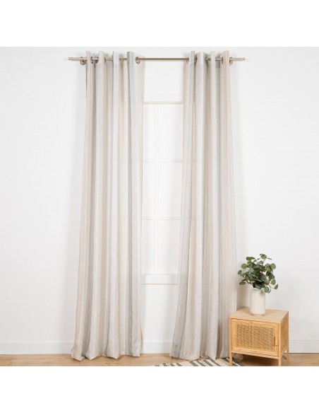 Cortina Libia Raya Vertical cinza perla