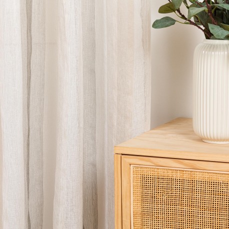 Cortina Libia Raya Vertical cinza perla