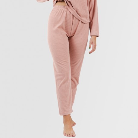 Pijama canelado Raya ancha