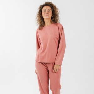 Pijama canelado Raya ancha