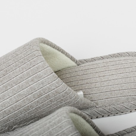 Chinelos canelados raya ancha lisos