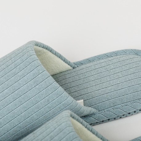 Chinelos canelados raya ancha lisos